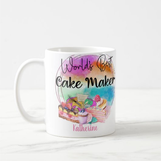 Der beste Kuchenmacher der Welt Kaffeetasse (Links)