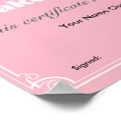 Der beste Kuchenmacher der Welt Poster (Ecke)