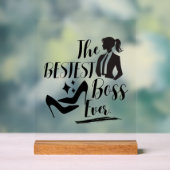 Der beste Lady Boss Acrylschild (Neutral)