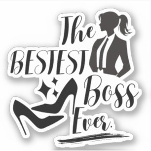 Der beste Lady Boss Aufkleber