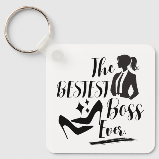 Der beste Lady Boss Schlüsselanhänger (Vorderseite)