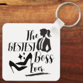 Der beste Lady Boss Schlüsselanhänger (Rückseite)