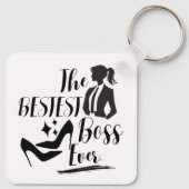 Der beste Lady Boss Schlüsselanhänger (Rückseite)