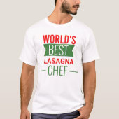 Der beste Lasagna-Koch-T - Shirt der Welt (Vorderseite)