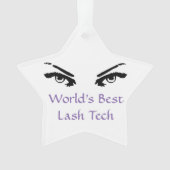 Der beste Lash-Techniker der Welt Ornament (Vorderseite)