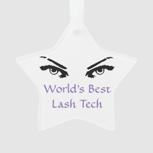 Der beste Lash-Techniker der Welt Ornament (Vorderseite)