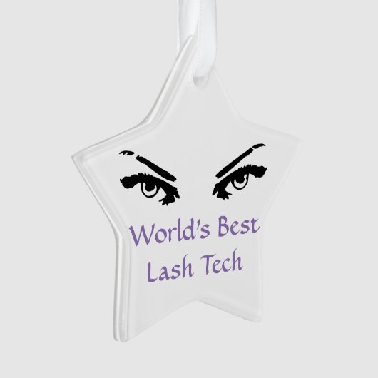 Der beste Lash-Techniker der Welt Ornament (Vorderseite)