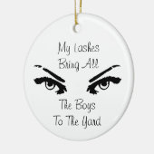 Der beste Lashtechniker der Welt Keramikornament (Links)