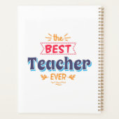 Der beste Lehrer aller Zeiten Planer (Rückseite)