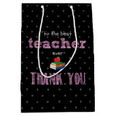 der beste Lehrer, danke Mittlere Geschenktüte (Vorderseite)