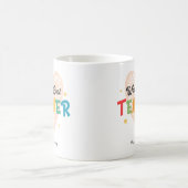 Der beste Lehrer der personalisierten Welt Kaffeetasse (Mittel)