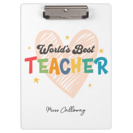 Der beste Lehrer der personalisierten Welt Klemmbrett