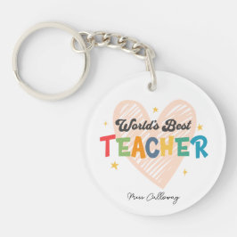 Der beste Lehrer der personalisierten Welt Schlüsselanhänger