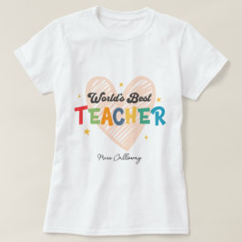 Der beste Lehrer der personalisierten Welt T-Shirt