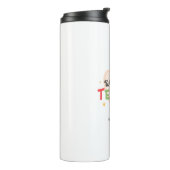 Der beste Lehrer der personalisierten Welt Thermosbecher (Nach links gedreht)