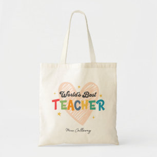Der beste Lehrer der personalisierten Welt Tragetasche