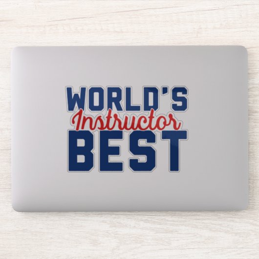 Der beste Lehrer der Welt Aufkleber (Computer)
