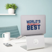 Der beste Lehrer der Welt Aufkleber (Laptop auf Schreibtisch)