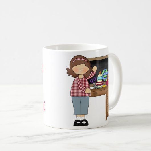 Der beste Lehrer der Welt (Female1) Kaffeetasse (VorderseiteRechts)