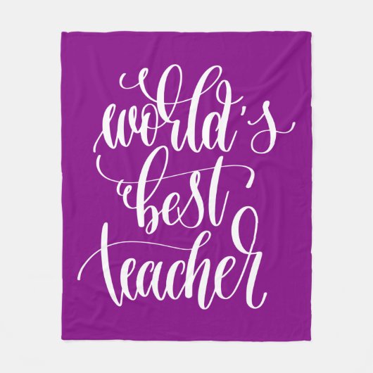 Der beste Lehrer der Welt Fleecedecke (Vorderseite)