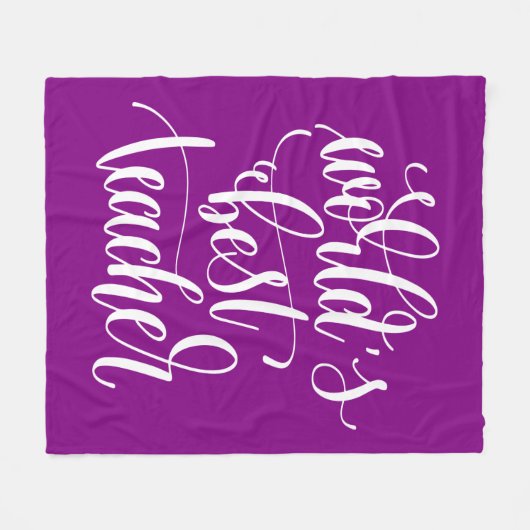 Der beste Lehrer der Welt Fleecedecke (Vorderseite (Horizontal))