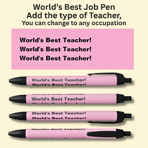 Der beste Lehrer der Welt Fügen Sie den Typ oder e Kugelschreiber