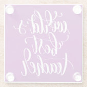 Der beste Lehrer der Welt Glasuntersetzer (Rückseite)