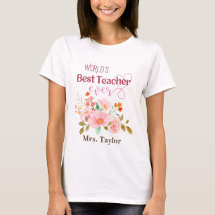 Der beste Lehrer der Welt je Personalisiert T-Shirt