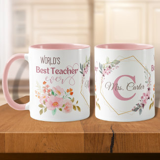 Der beste Lehrer der Welt je Personalisiert Tasse