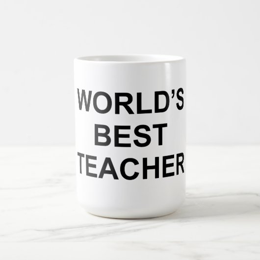 Der beste Lehrer der Welt Kaffeetasse (Mittel)