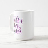 Der beste Lehrer der Welt Kaffeetasse (Vorderseite Links)