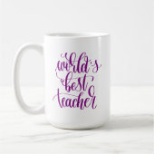 Der beste Lehrer der Welt Kaffeetasse (Links)
