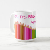 Der beste Lehrer der Welt Kaffeetasse (Vorderseite Links)