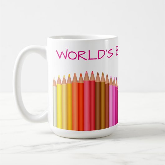 Der beste Lehrer der Welt Kaffeetasse (Links)