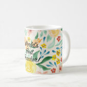 Der beste Lehrer der Welt Kaffeetasse (VorderseiteRechts)