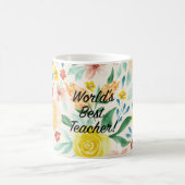 Der beste Lehrer der Welt Kaffeetasse (Mittel)