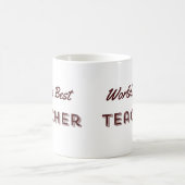 Der beste Lehrer der Welt Kaffeetasse (Mittel)
