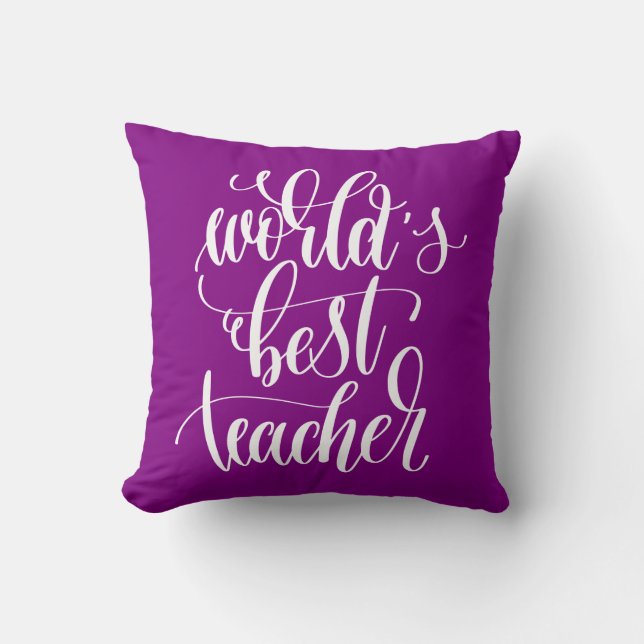 Der beste Lehrer der Welt Kissen (Vorderseite)