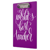 Der beste Lehrer der Welt Klemmbrett (Links)