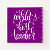 Der beste Lehrer der Welt Notizblock (Rückseite)