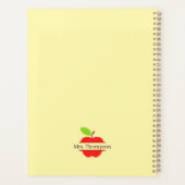 Der beste Lehrer der Welt - Personalisiertes Namen Planer (Rückseite)