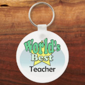 Der beste Lehrer der Welt Schlüsselanhänger (Vorderseite)
