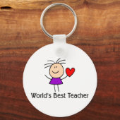 Der beste Lehrer der Welt Schlüsselanhänger (Vorderseite)