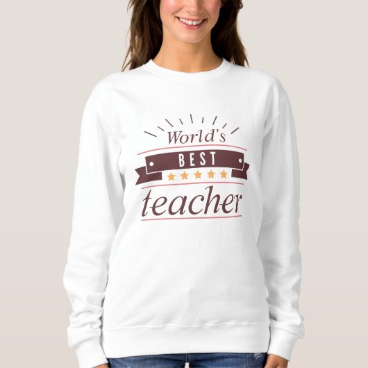 Der beste Lehrer der Welt Sweatshirt (Vorderseite)