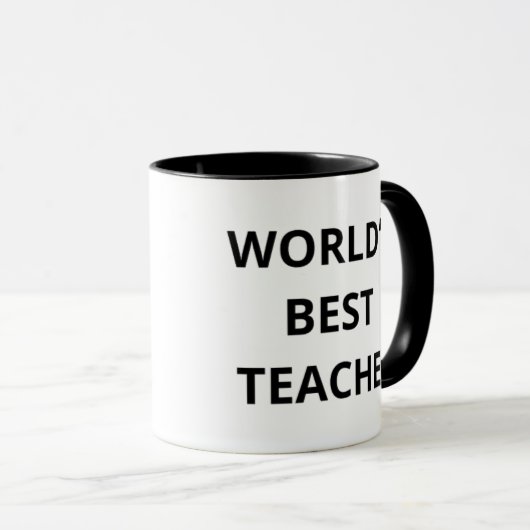 DER BESTE LEHRER DER WELT TASSE (VorderseiteRechts)