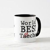 DER BESTE LEHRER DER WELT - Tasse (VorderseiteRechts)