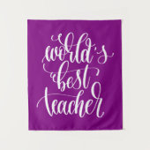 Der beste Lehrer der Welt Wandteppich (Vorderseite)