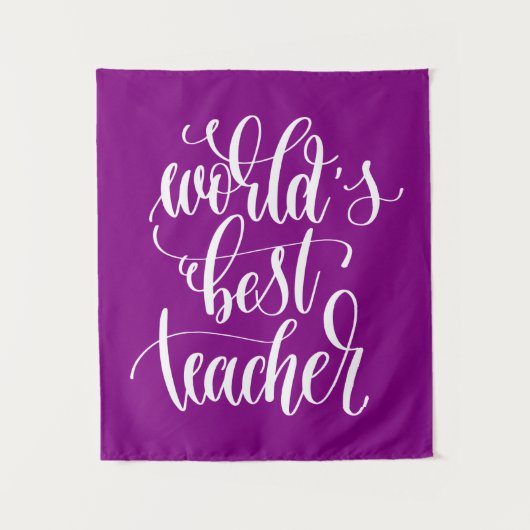 Der beste Lehrer der Welt Wandteppich (Vorderseite)