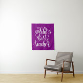 Der beste Lehrer der Welt Wandteppich (Beispiel)