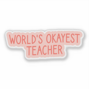 Der beste Lehrer der Welt, zurück zur Schule Aufkleber
